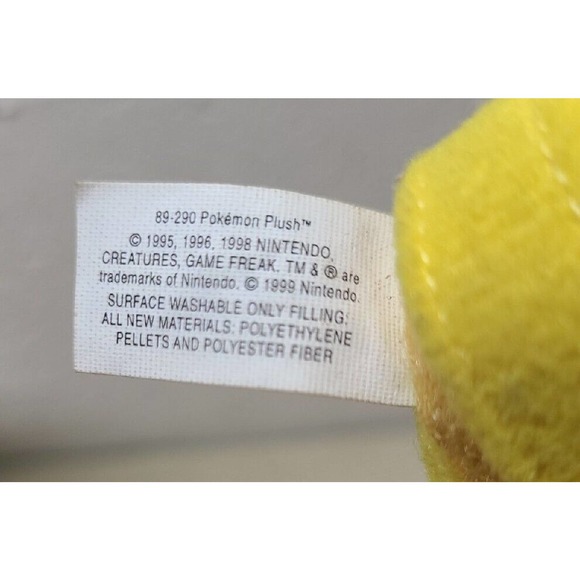 1999 Tiger Electronics Nintendo Creatures Game Freak Plush Pokemon Pikachu - Picture 5 of 5